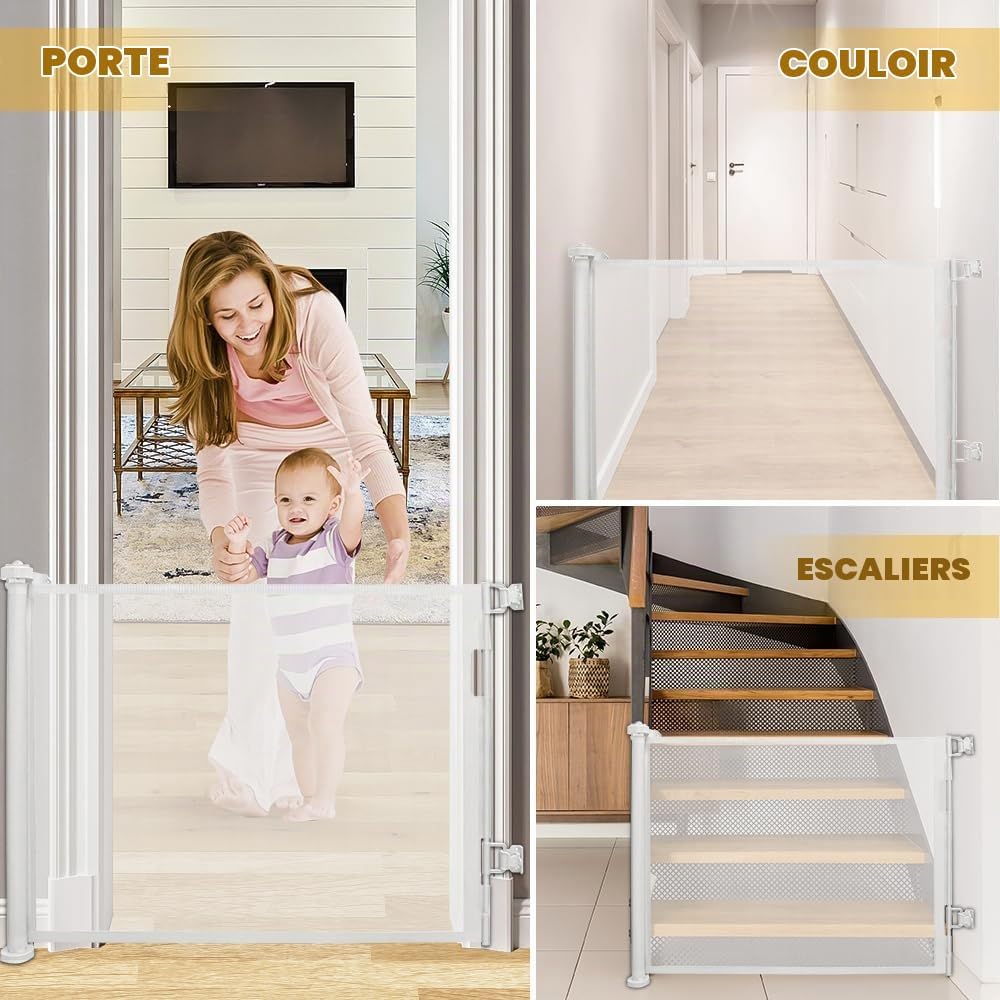 Neva Expandable Mesh Safety Gate - Secure Your Home Effortlessly