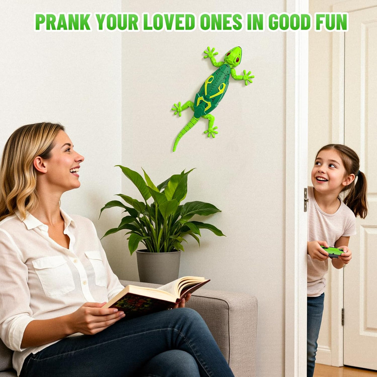 Remote-controlled climbing lizard 💚 | Vacuum suction technology | The perfect Christmas prank and ideal gift for kids! 🌟