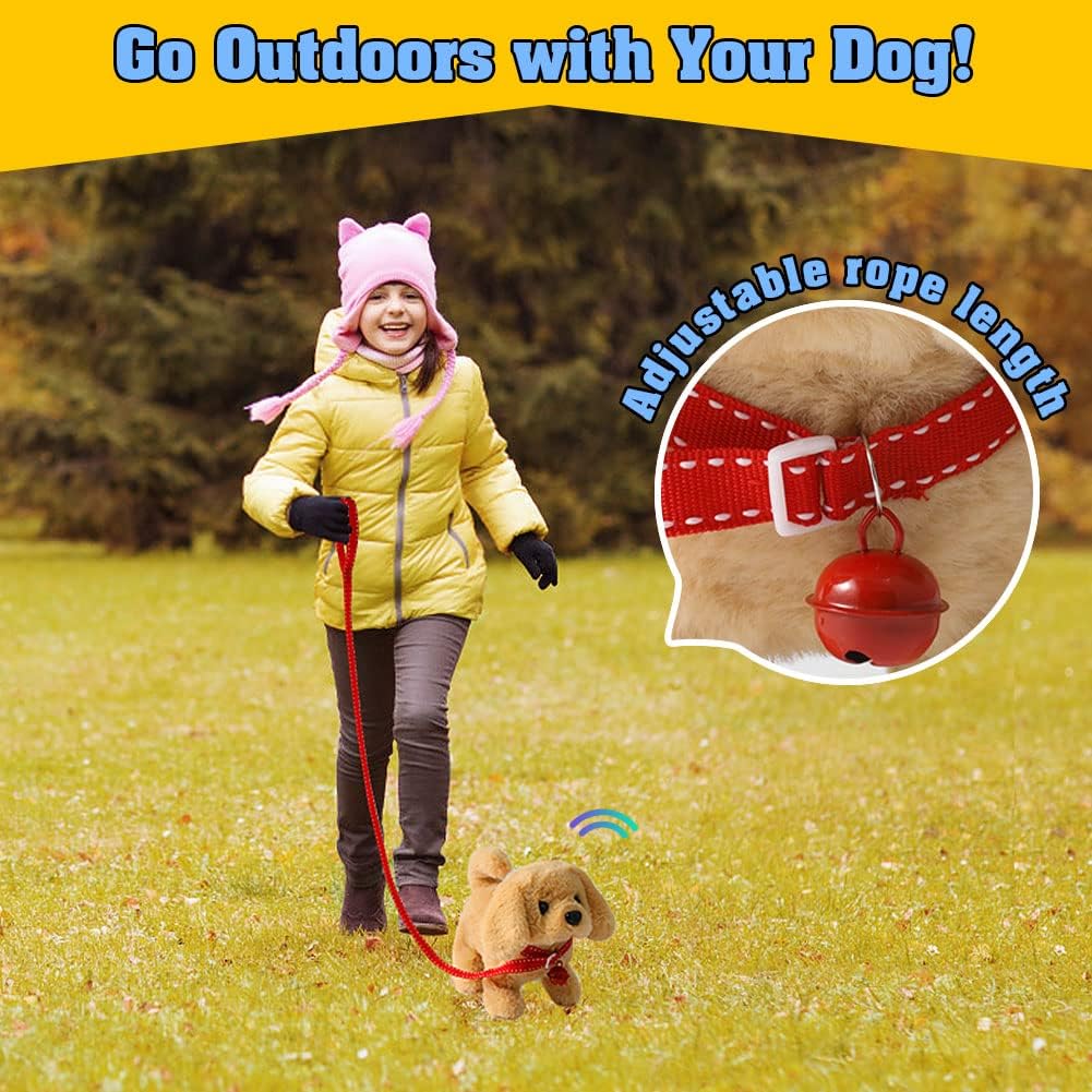 🐶✨ Golden Retriever Puppy Plush: Interactive Electronic Dog That Talks and Moves 🐾💛