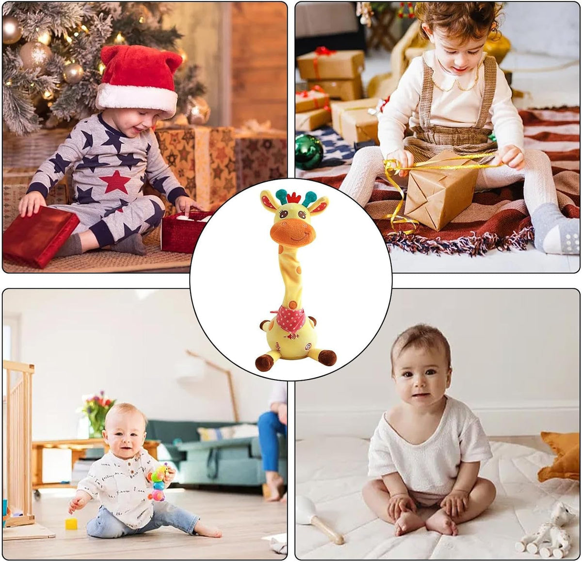 🎵 Musical Dancing Giraffe Toy 🦒 | Sings, Dances, and Repeats What You Say | Interactive Plush Toy for Kids