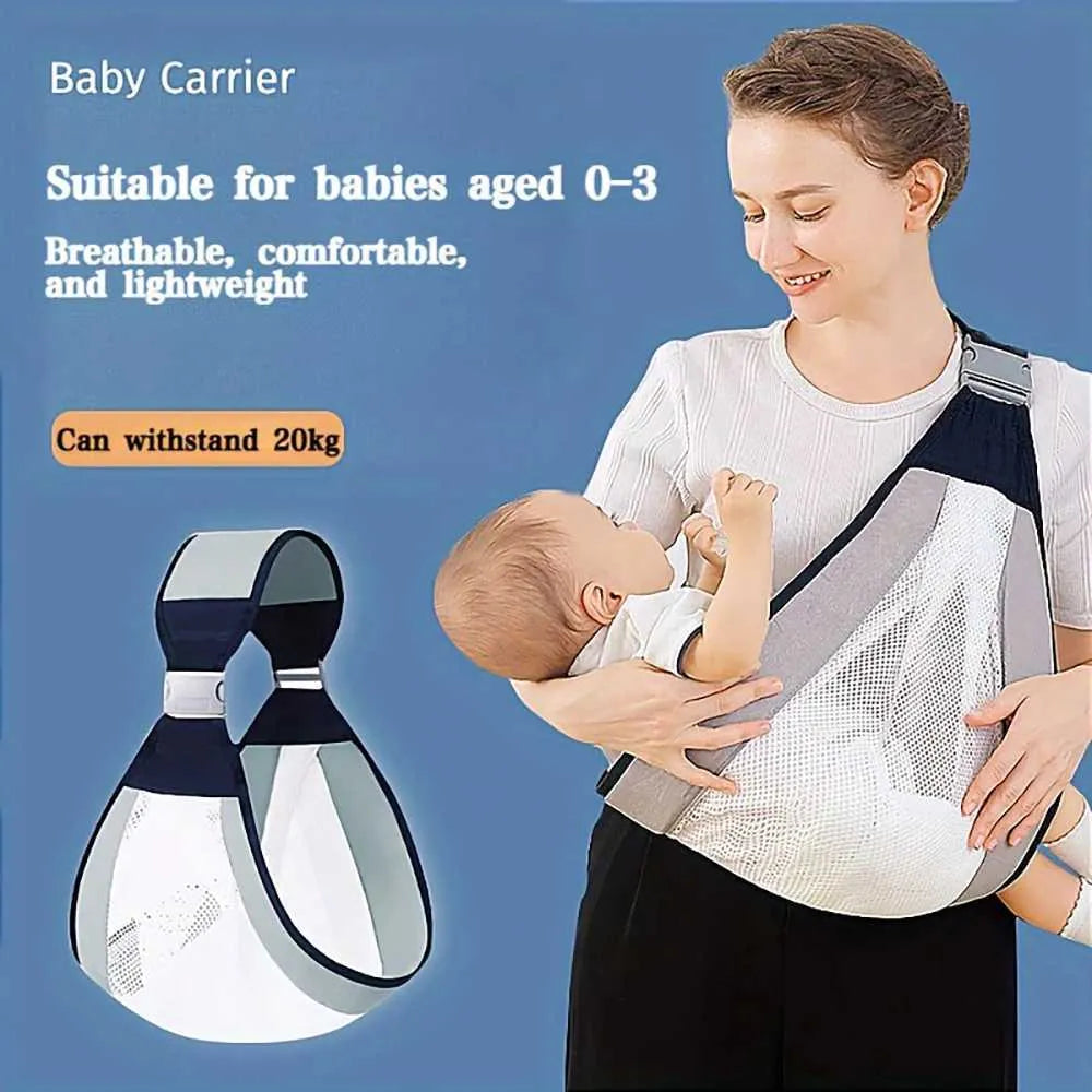 👶✨ 3D Mesh Front Baby Carrier for Babies: Adjustable Straps for Toddlers, Easy-to-Use Semi-Wrap Wrap and Hip Carrier for Newborns and Growing Babies 💕