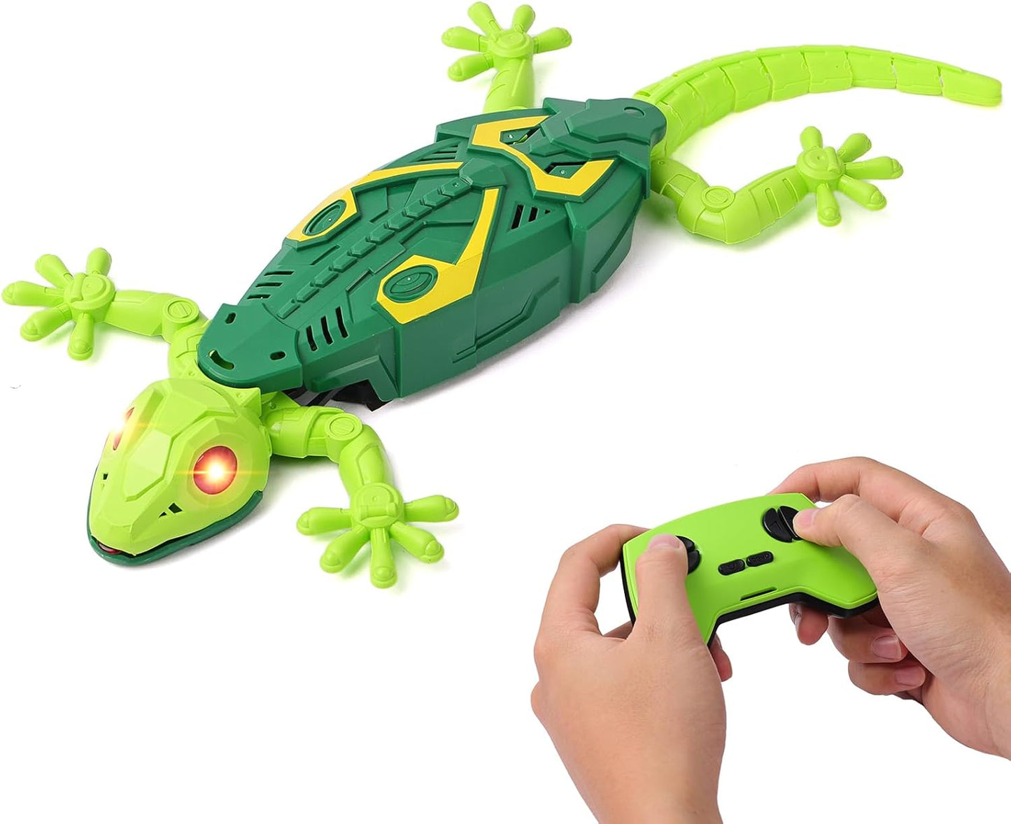 Lagarto trepador teledirigido 💚 | Tecnología de succión al vacío | ¡La broma navideña perfecta y el regalo ideal para niños! 🌟