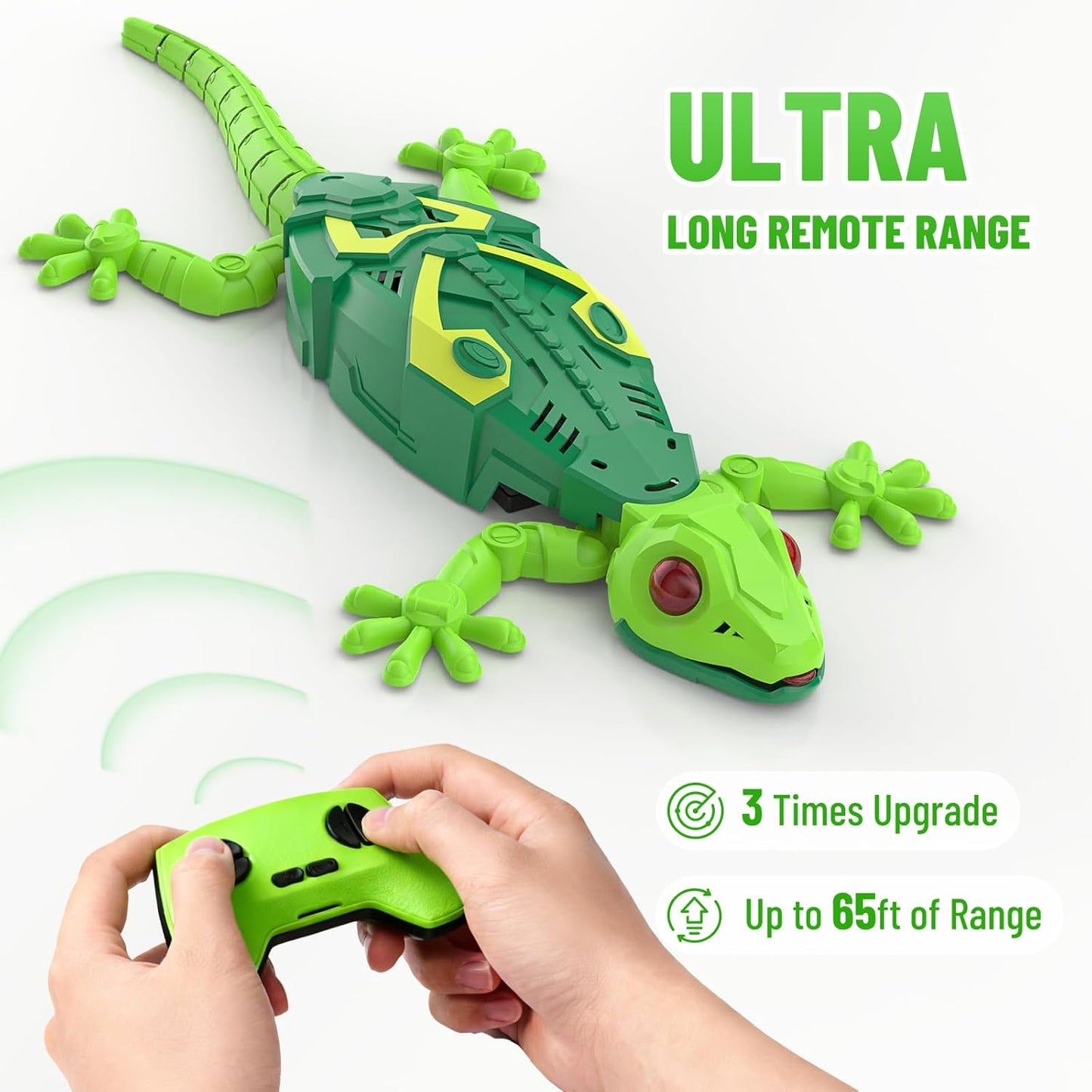 Lagarto trepador teledirigido 💚 | Tecnología de succión al vacío | ¡La broma navideña perfecta y el regalo ideal para niños! 🌟