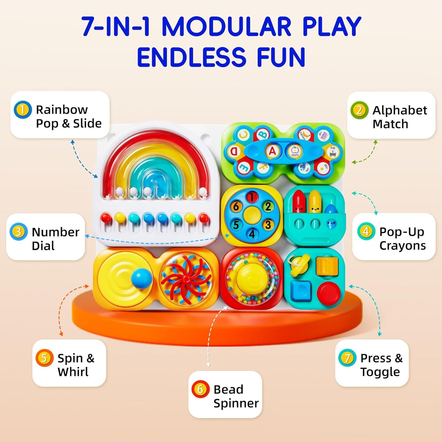 Nevva Detachable and Assembleable Educational Sensory Toy