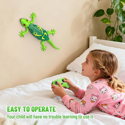 Lagarto trepador teledirigido 💚 | Tecnología de succión al vacío | ¡La broma navideña perfecta y el regalo ideal para niños! 🌟