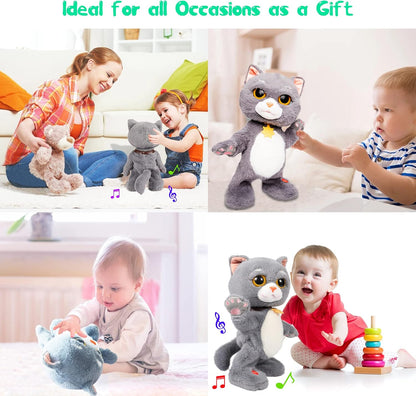 Chat en peluche qui danse et parle 🐱 | Jouet interactif de chaton chantant pour enfants