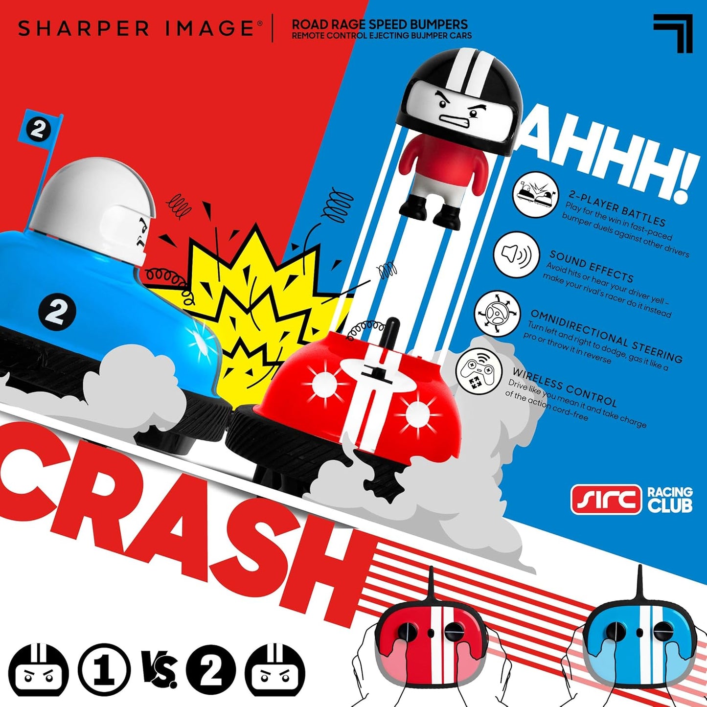🔥 ¡Máxima diversión en batallas de coches RC! Coches de choque Road Rage con un diseño más impactante 🚗💥 Acción cara a cara para 2 jugadores: ¡Choca, gira y gana! 🏁 Regalo perfecto para niños 🎮