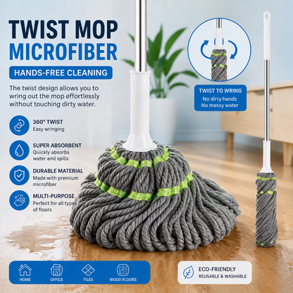 Neva Self-Squeezing Mop – Practical Cleaning with Smart Squeezing System