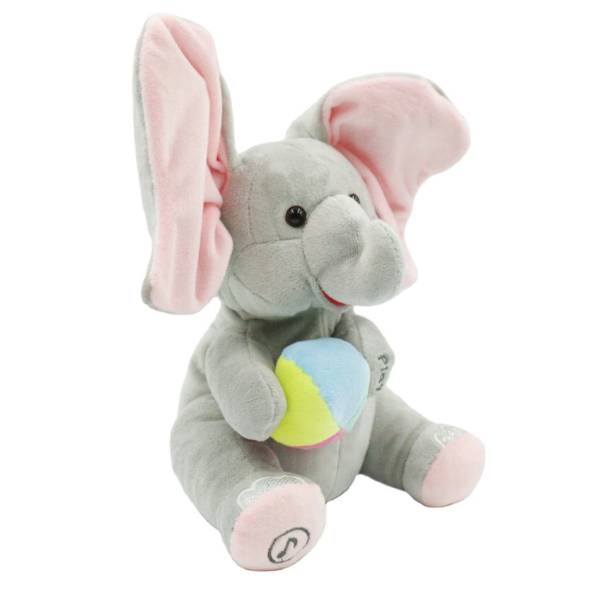Peluche de elefante cantante Peekaboo: diversión musical y un regalo adorable para niños 🐘🎶