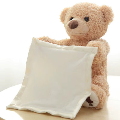 Osito de peluche Peek-A-Boo 🧸 | Peluche animado y adorable para bebés y recién nacidos